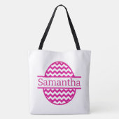 Roze paaseieren tote bag (Achterkant)