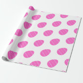 Roze paaseipatroonverlooppapier cadeaupapier (Uitgerold)
