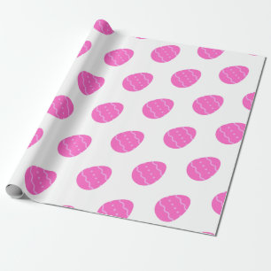 Roze paaseipatroonverlooppapier cadeaupapier
