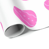 Roze paaseipatroonverlooppapier cadeaupapier (Rol Hoek)