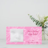 Roze paasfotokaarten voor daisy feestdagenkaart (Staand voorkant)