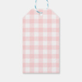 Roze Paashaas en Ei Happy Easter Gift Label Cadeaulabel (Achterkant)