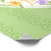 Roze Paashaas Konijn en Ei | Poster (Hoek)