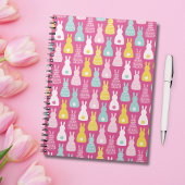 Roze Paashaas Konijn Patroon Notitieboek