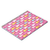 Roze Paashaas Konijn Patroon Notitieboek (Linkerzijde)