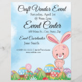 Roze paashaas met gebeurtenis van de verkoper van  (Achterkant)