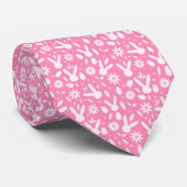 Roze Paashaasoren Stropdas (Opgerold)