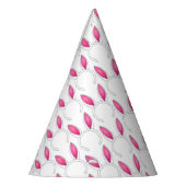 Roze paaskonijnenkooibreienaar Baby shower Feesthoedjes (Links)