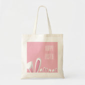 Roze paasoorten, gelukkig paasTas Tote Bag (Voorkant)