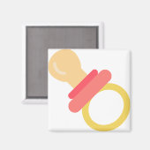 roze pacifier magneet (Voorkant / Achterkant)
