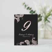 Roze pacock Floral Paisley Weddenschap Briefkaart (Staand voorkant)