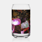 Roze paddenstoel blikvorm glas (Rechts)