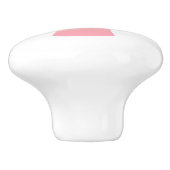 Roze paddenstoel keramische knop (Zijkant)