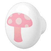 Roze paddenstoel keramische knop (Rechts)