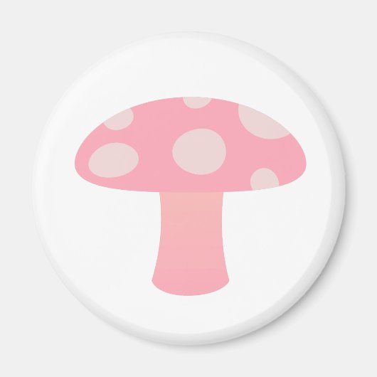 Roze paddenstoel magneet (Voorkant)