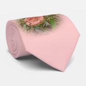 Roze paddenstoel Stropdas (Opgerold)