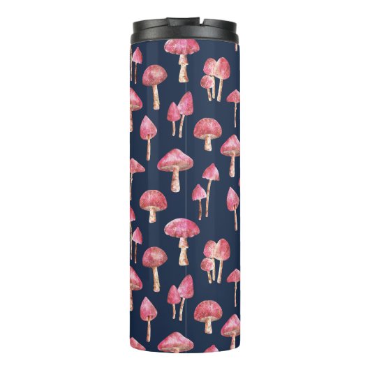 Roze paddenstoel thermosbeker (Achterkant)