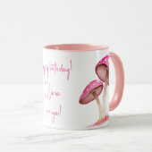 Roze Paddenstoelen Amanita paddenstoel Mok (Voorkant rechts)