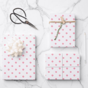 Roze Paint Dot Gift Wrap Inpakpapier Vel