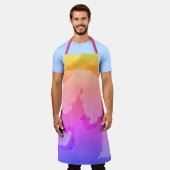 Roze Paint Splash Kleurrijke Abstract Patroon Girl Schort (Gedragen)