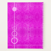 Roze Paisley Aangepast Planner (Achterkant)