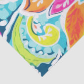 Roze Paisley Bloemendecoupage Tissuepapier (Detail)