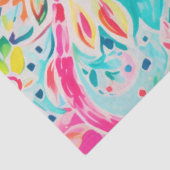 Roze Paisley Bloemendecoupeerwerk Tissuepapier (Detail)