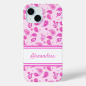Roze Paisley Case-Mate iPhone Case (Achterkant)