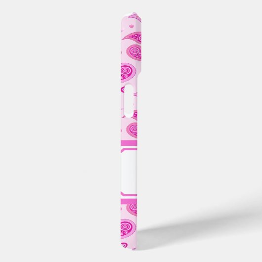 Roze Paisley Case-Mate iPhone Case (Achterkant / Rechts)