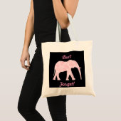 Roze Paisley Elephant Tas - Vergeet het niet! (Voorkant (product))