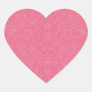Roze Paisley Hart Sticker