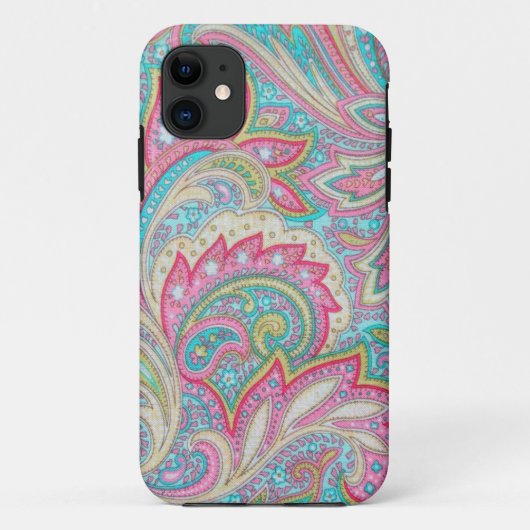 Roze Paisley Hoesje-Mate iPhone 5 Case-Mate iPhone Case (Achterkant)