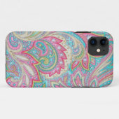Roze Paisley Hoesje-Mate iPhone 5 Case-Mate iPhone Case (Achterkant (horizontaal))
