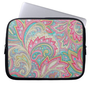 Roze Paisley Laptop Sleeve