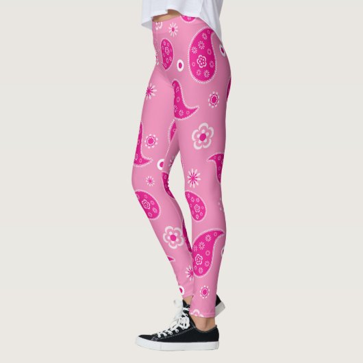 Roze Paisley Leggings (Links)