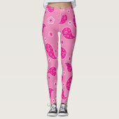 Roze Paisley Leggings (Voorkant)