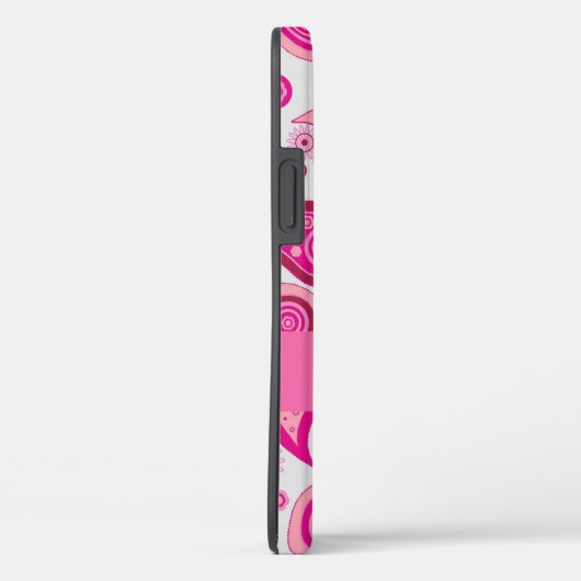 Roze Paisley Name Girly Case-Mate iPhone Case (Achterkant / Rechts)