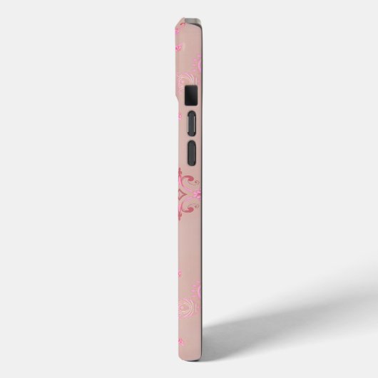 Roze Paisley Pattern Case-Mate iPhone Case (Achterkant / Links)