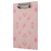 Roze Paisley Pattern Klembord (Links)
