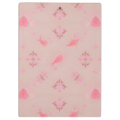 Roze Paisley Pattern Klembord (Achterkant)