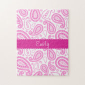 Roze Paisley Pattern Legpuzzel (Verticaal)