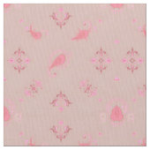 Roze Paisley Pattern Stof (Close Up)