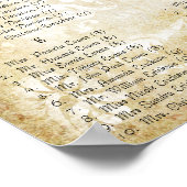 Roze Paisley Peacock Reception Seining Chart Poster (Hoek)