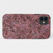 Roze Paisley Print iPhone 5 Hoesje (Achterkant (horizontaal))