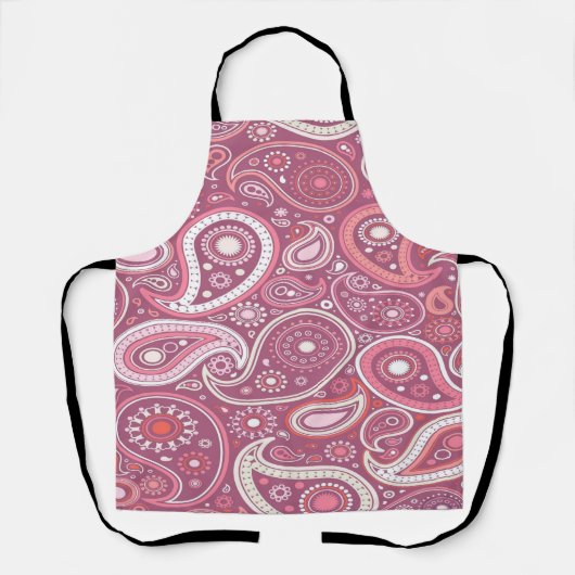 Roze Paisley Schort (Voorkant)