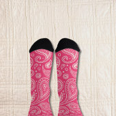 Roze Paisley Sokken