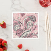 Roze Paisley The Home Studio Servet (Insitu)