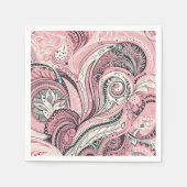 Roze Paisley The Home Studio Servet (Voorkant)