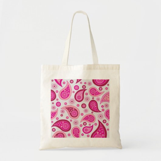 Roze Paisley Tote Bag (Voorkant)