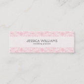 Roze  Paisley Wedding Planner Mini Visitekaartje (Voorkant)